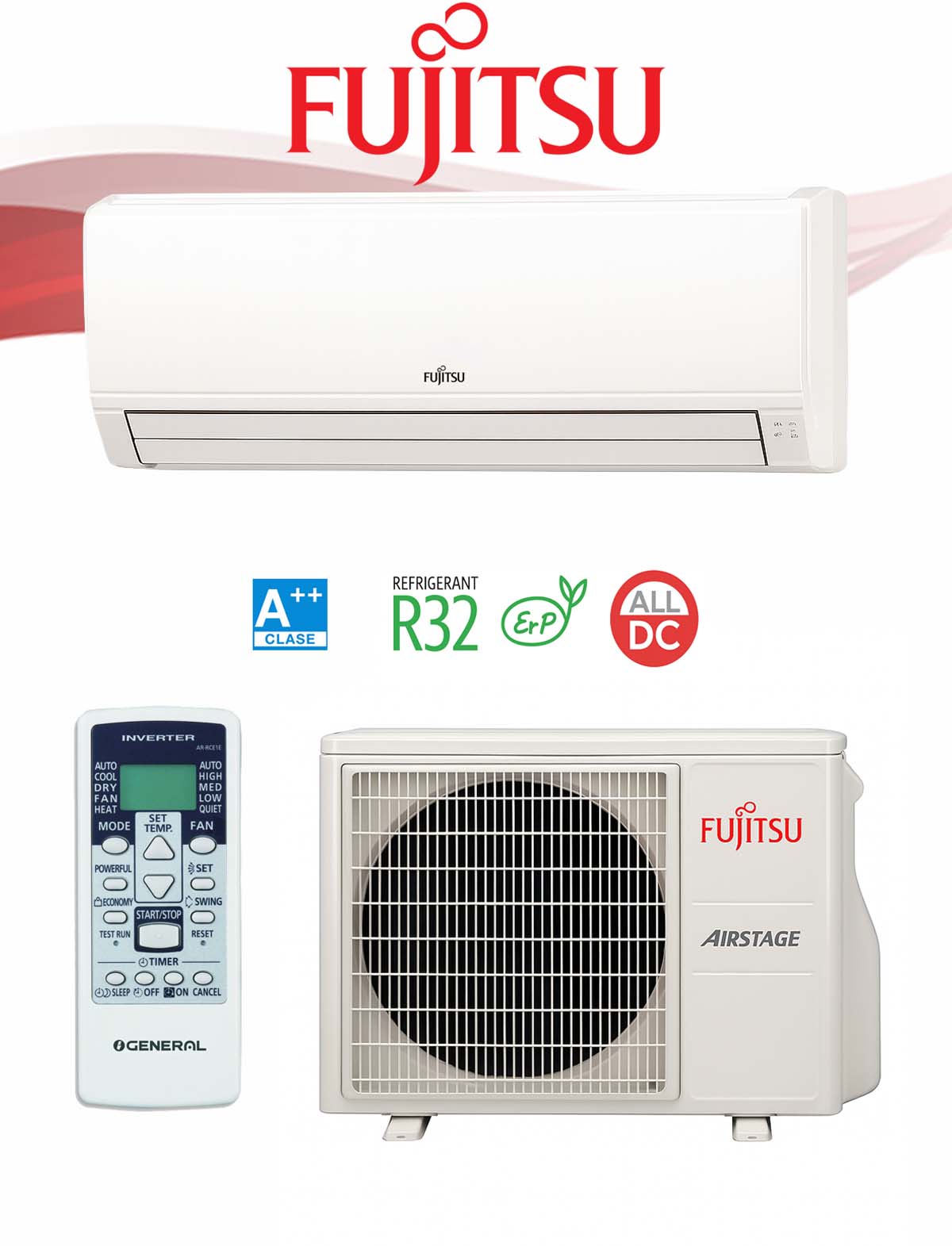 Aire acondicionado Fujitsu ASY71UI-KL