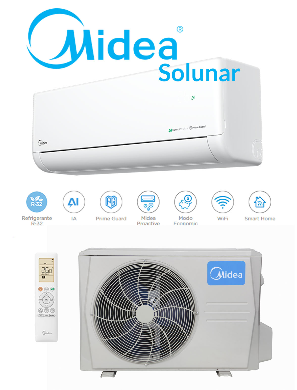 aire acondicionado Midea Solunar
