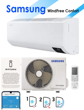 aire acondicionado Samsung Windfree Confort AR09 2.150 Frig.