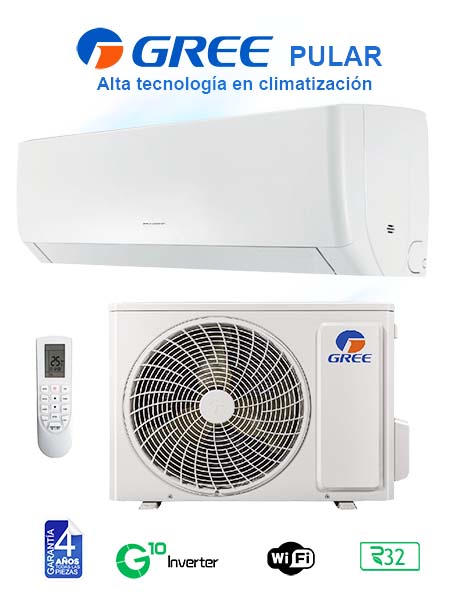 Aire acondicionado Gree Pular 24 grande
